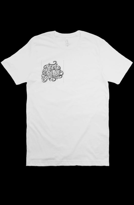 "self made" white t-shirt